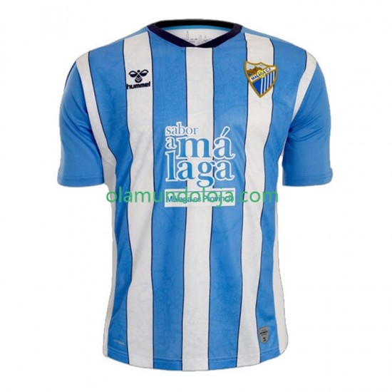 Camisola Málaga CF Homem Equipamento Primeiro 2022-2023 Manga Curta